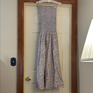 J. Crew Purple Spaghetti Strap Maxi Sundress